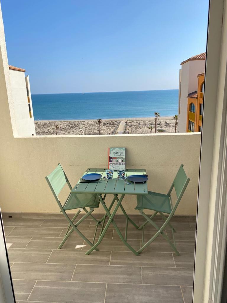 Paradis Bleu Vue Mer, Direct Plage Le Barcarès Exterior foto